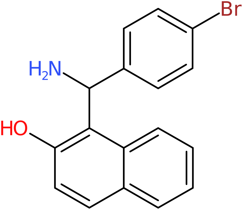 CAS: 714953-85-2 | 1-[Amino-(4-bromo-phenyl)-methyl]-naphthalen-2-ol, NX59366