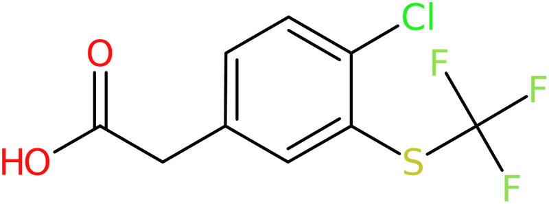 CAS: 2415751-73-2 | 4-Chloro-3-(trifluoromethylthio)phenylacetic acid, NX36999