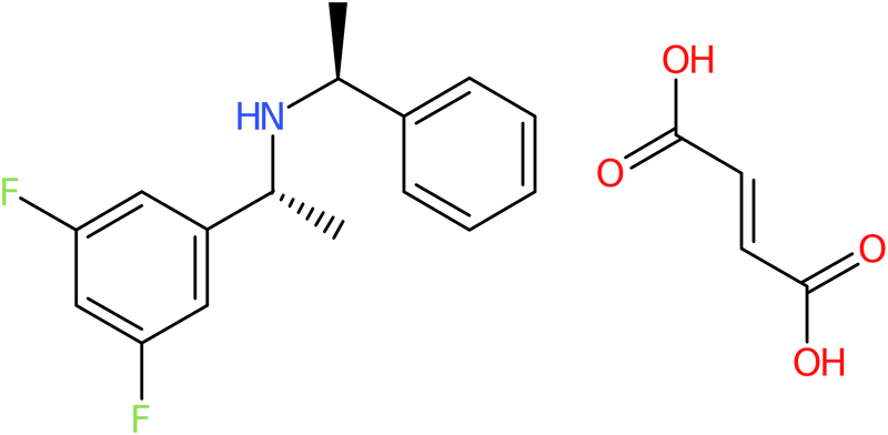 [(1R)-1-(3,5-Difluorophenyl)ethyl][(1S)-1-phenylethyl]ammonium fumarate, NX74662