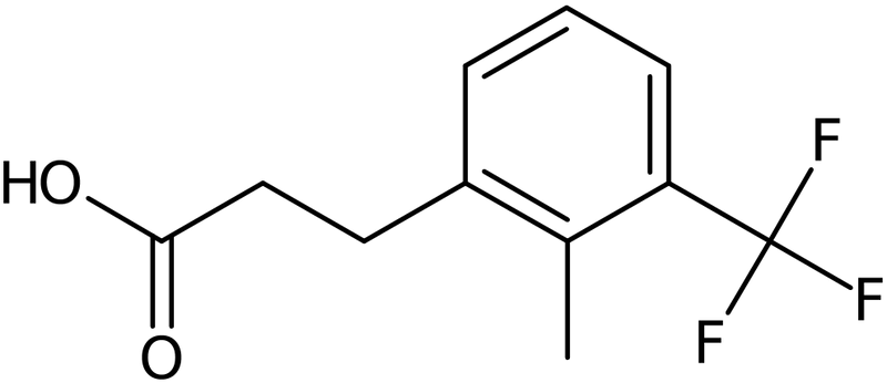 CAS: 1017777-98-8 | 3-[2-Methyl-3-(trifluoromethyl)phenyl]propionic acid, >98%, NX11120