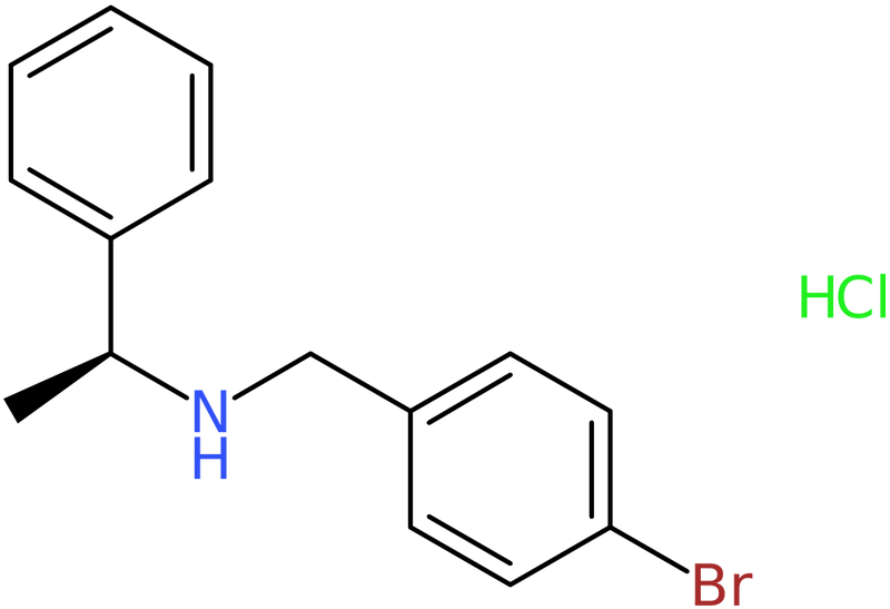 (1S)-N-[(4-Bromophenyl)methyl]-1-phenyl-ethanamine hydrochloride, NX74180