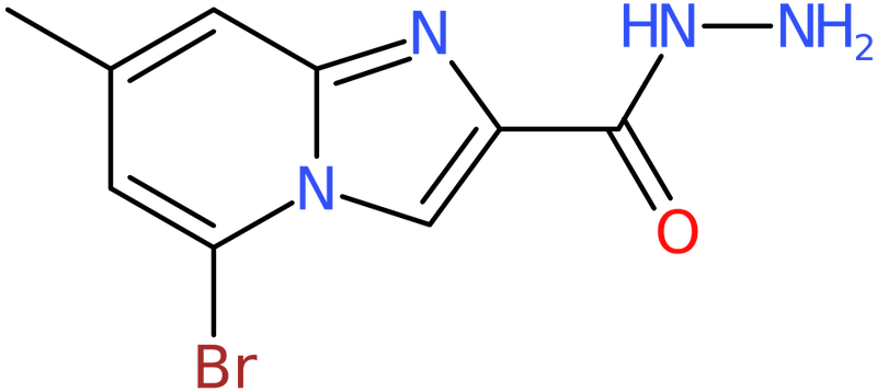 5-Bromo-7-methylimidazo[1,2-a]pyridine-2-carbohydrazide, NX73815