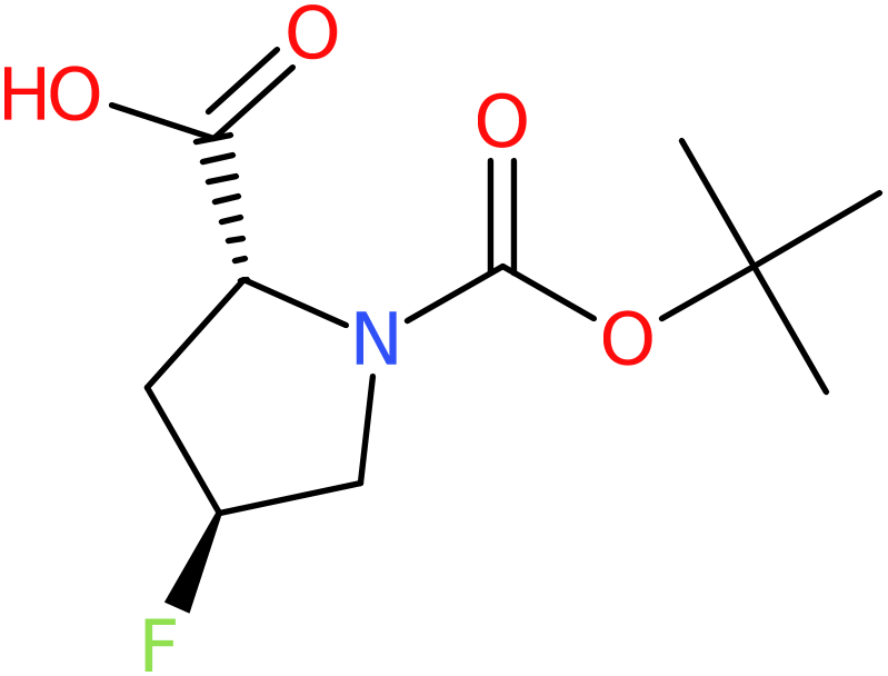 CAS: 681128-50-7 | (2R,4S)-4-Fluoropyrrolidine-2-carboxylic acid, N-BOC protected, >95%, NX58047