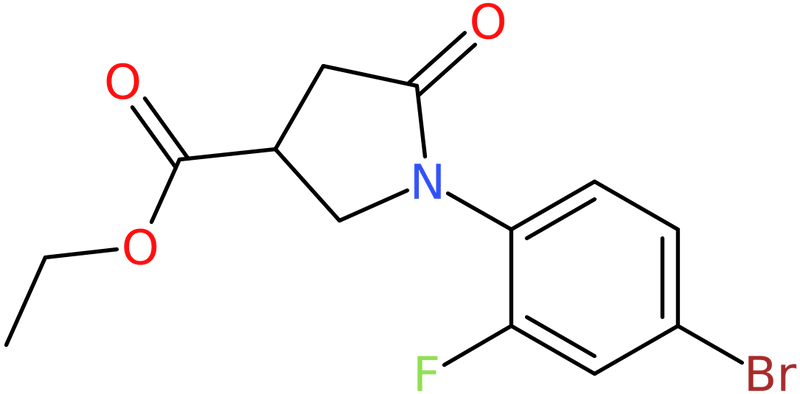 CAS: 1239731-93-1 | Ethyl 1-(4-bromo-2-fluorophenyl)-5-oxopyrrolidine-3-carboxylate, NX18585