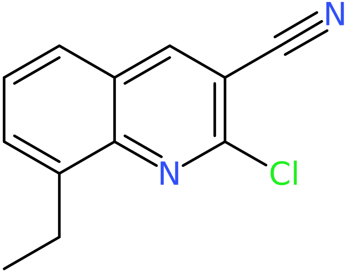 CAS: 880105-72-6 | 2-Chloro-8-ethylquinoline-3-carbonitrile, NX65961