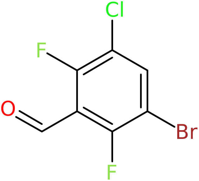 3-Bromo-5-chloro-2,6-difluorobenzaldehyde, >97%, NX74580