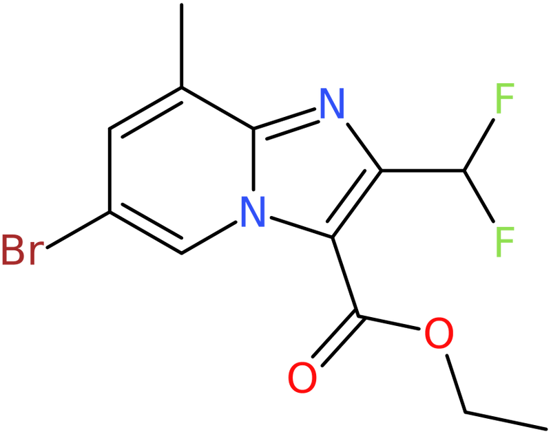 CAS: 2451256-39-4 | Ethyl 6-bromo-2-(difluoromethyl)-8-methylimidazo[1,2-a]pyridine-3-carboxylate, NX37268