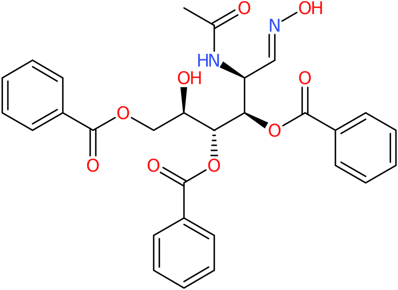 (E)-2-Acetamido-3,4,6-tri-O-benzoyl-2-deoxy-D-glucose 1-oxime, >98%, NX72170