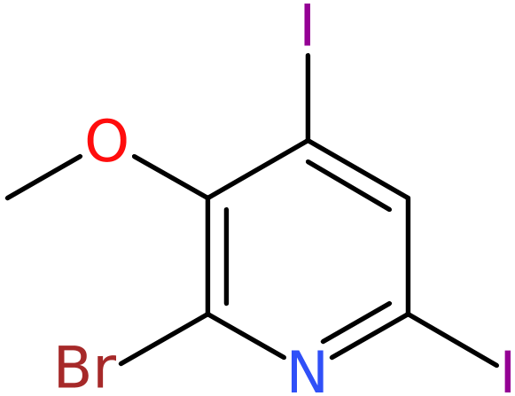 CAS: 1221792-52-4 | 2-Bromo-4,6-diiodo-3-methoxypyridine, NX18045