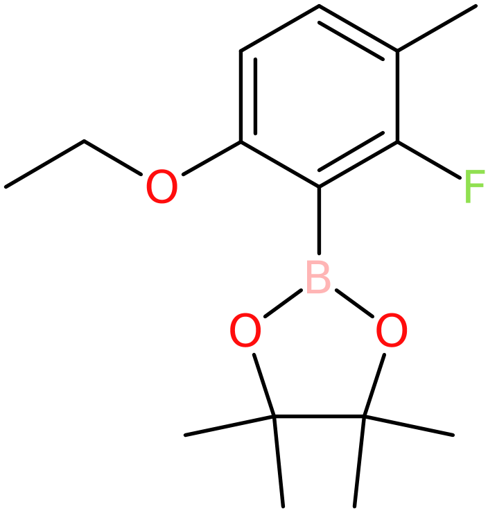 2-(6-Ethoxy-2-fluoro-3-methylphenyl)-4,4,5,5-tetramethyl-1,3,2-dioxaborolane, >95%, NX74793
