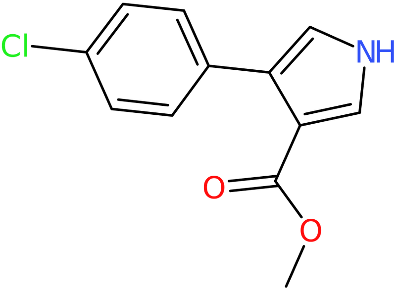 4-(4-Chlorophenyl)-1H-pyrrole-3-carboxylic acid methyl ester, >95%, NX74122