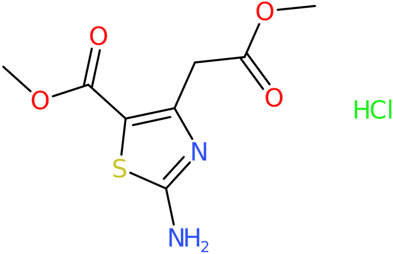 CAS: 6497-03-6 | Methyl 2-amino-4-(2-methoxy-2-oxoethyl)thiazole-5-carboxylate hydrochloride, >95%, NX56789