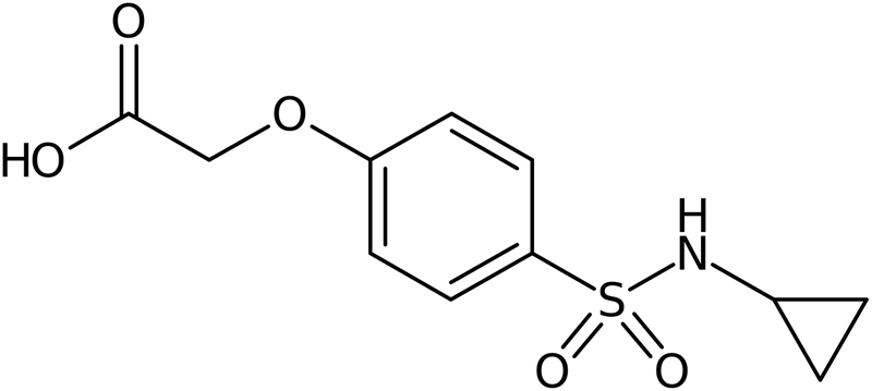 {4-[(Cyclopropylamino)sulfonyl]phenoxy}acetic acid, NX73908