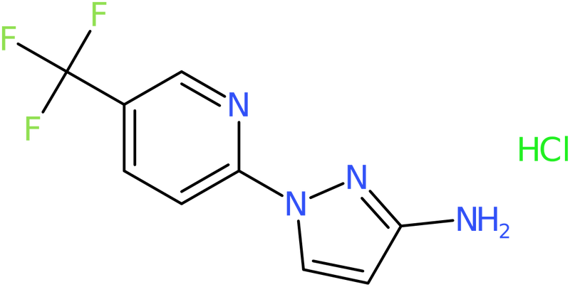 1-[5-(Trifluoromethyl)pyridin-2-yl]-1H-pyrazol-3-amine hydrochloride, NX74637