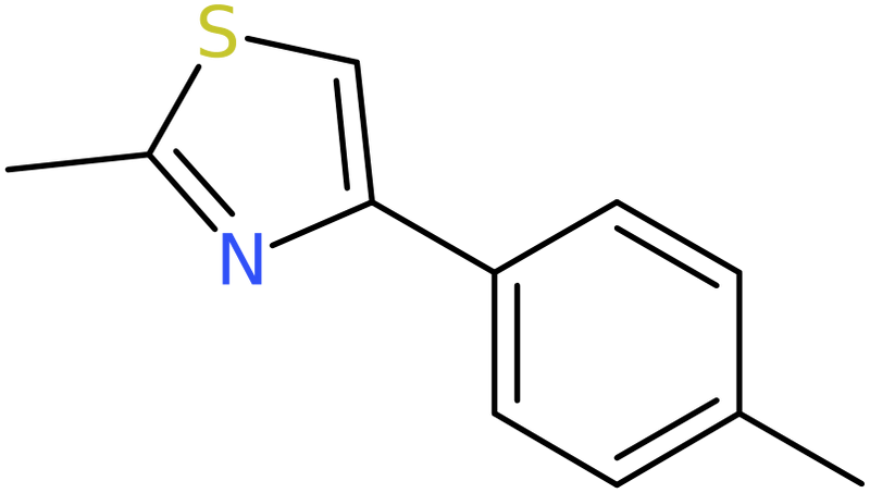 CAS: 66047-73-2 | 2-Methyl-4-(4-methylphenyl)-1,3-thiazole, >95%, NX57249