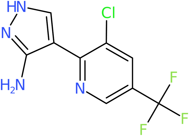 CAS: 1242267-93-1 | 4-[3-Chloro-5-(trifluoromethyl)-2-pyridinyl]-1H-pyrazol-3-amine, >95%, NX18749