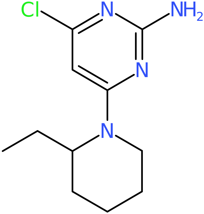 CAS: 1252555-02-4 | 4-Chloro-6-(2-ethylpiperidin-1-yl)pyrimidin-2-amine, NX19006