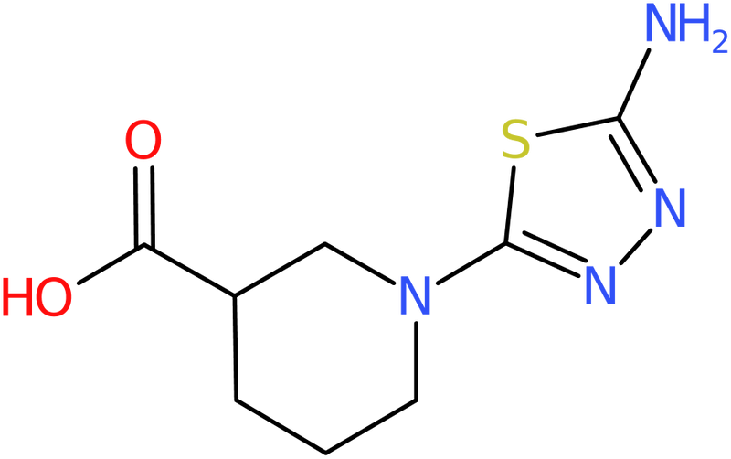 1-(5-Amino-1,3,4-thiadiazol-2-yl)piperidine-3-carboxylic acid, NX73839