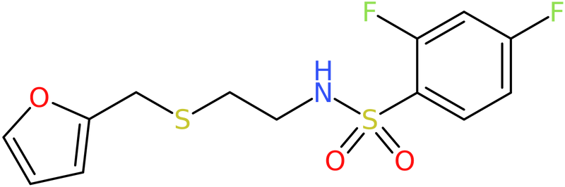 CAS: 680211-96-5 | 2,4-Difluoro-N-{2-[(fur-2-ylmethyl)thio]ethyl}benzenesulphonamide, NX57995