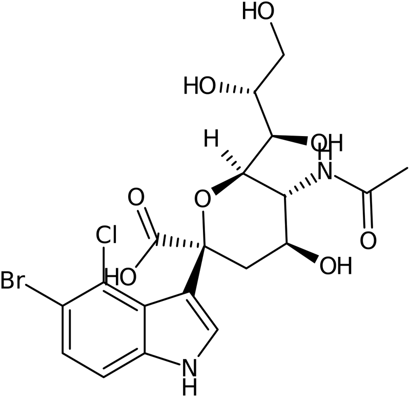 5-Bromo-4-chloro-3-indolyl-alpha-D-N-acetylneuraminic acid, NX74312