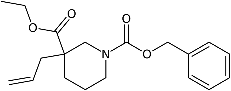 CAS: 1363166-44-2 | Ethyl 1-Cbz-3-allylpiperidine-3-carboxylate, NX22291
