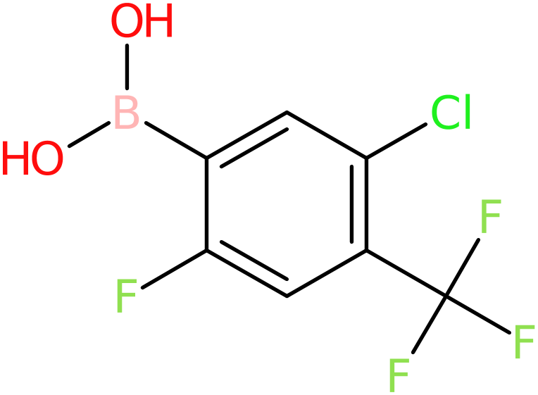 5-Chloro-2-fluoro-4-(trifluoromethyl)benzeneboronic acid, >95%, NX74686