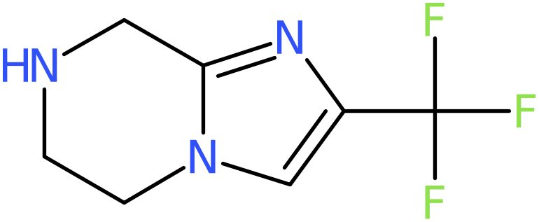 CAS: 126069-70-3 | 2-(Trifluoromethyl)-5,6,7,8-tetrahydroimidazo[1,2-a]pyrazine, >95%, NX19390