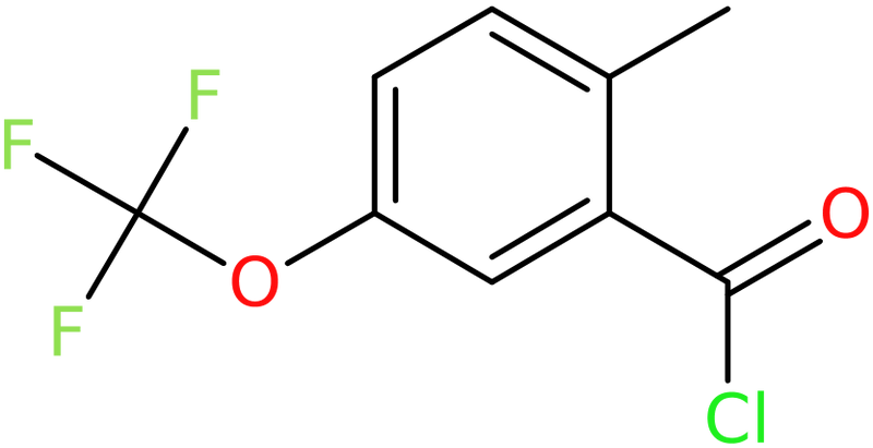 CAS: 1261445-13-9 | 2-Methyl-5-(trifluoromethoxy)benzoyl chloride, >98%, NX19487