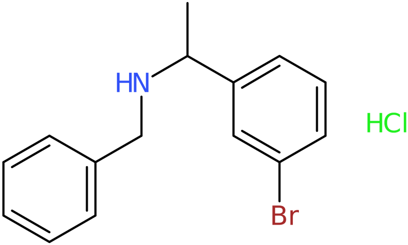 N-Benzyl-1-(3-bromophenyl)ethanamine hydrochloride, NX74250