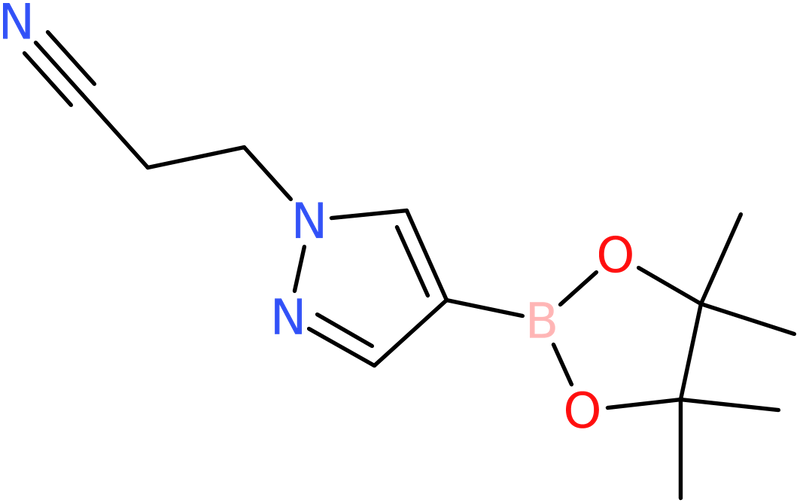 CAS: 1022092-33-6 | 3-(4-(4,4,5,5-Tetramethyl-1,3,2-dioxaborolan-2-yl)-1H-pyrazol-1-yl)propanenitrile, >95%, NX11500