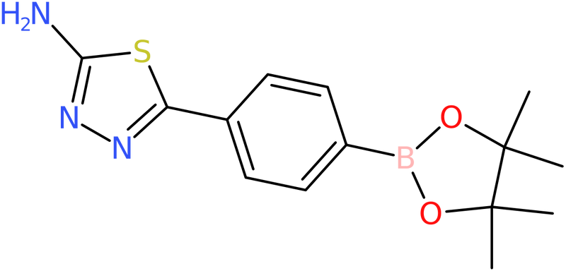 4-(5-Amino-1,3,4-thiadiazol-2-yl)benzeneboronic acid, pinacol ester, >95%, NX74296