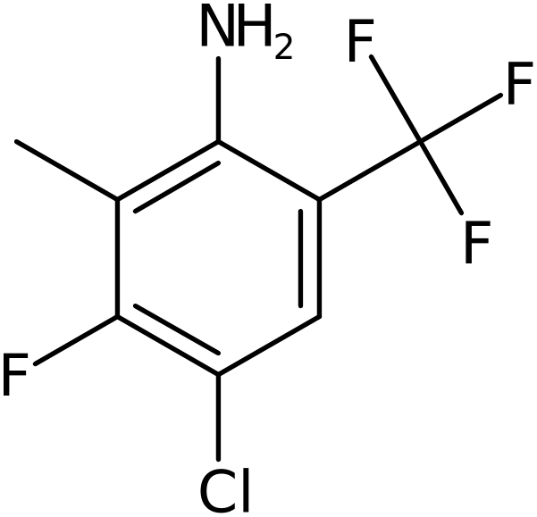 CAS: 2415751-74-3 | 4-Chloro-3-fluoro-2-methyl-6-(trifluoromethyl)aniline, >97%, NX37000
