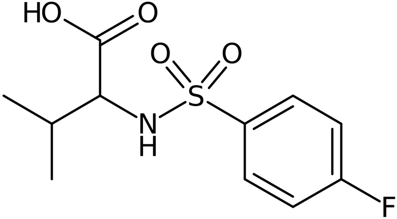 CAS: 250714-79-5 | 2-(4-Fluorobenzenesulphamido)-3-methylbutyric acid, >97%, NX37584