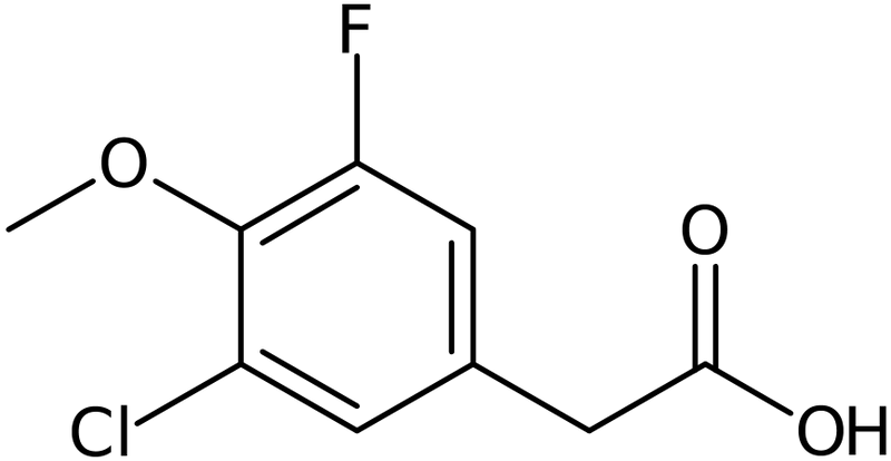 CAS: 1000544-65-9 | 3-Chloro-5-fluoro-4-methoxyphenylacetic acid, >98%, NX10183