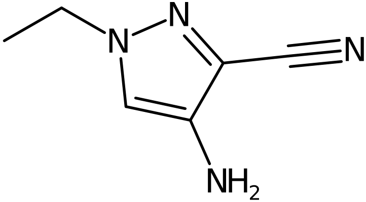 CAS: 1005615-83-7 | 4-Amino-1-ethyl-1H-pyrazole-3-carbonitrile, >95%, NX10556