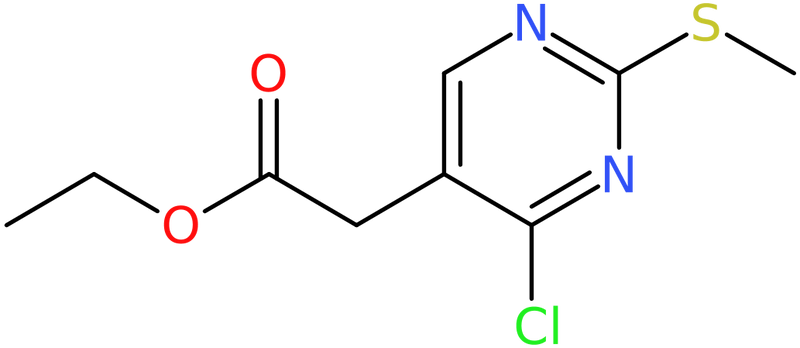 CAS: 61727-34-2 | Ethyl 2-(4-chloro-2-(methylthio)pyrimidin-5-yl)acetate, >97%, NX55263