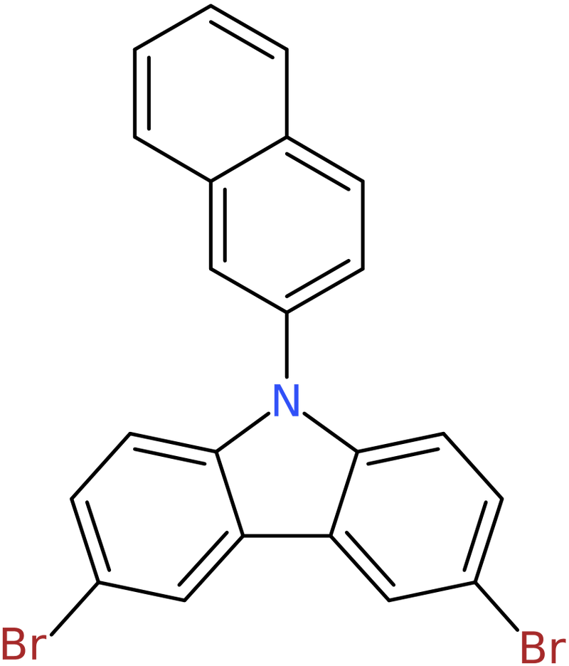 CAS: 1221237-83-7 | 3,6-Dibromo-9-(2-naphthyl)carbazole, >99%, NX17967