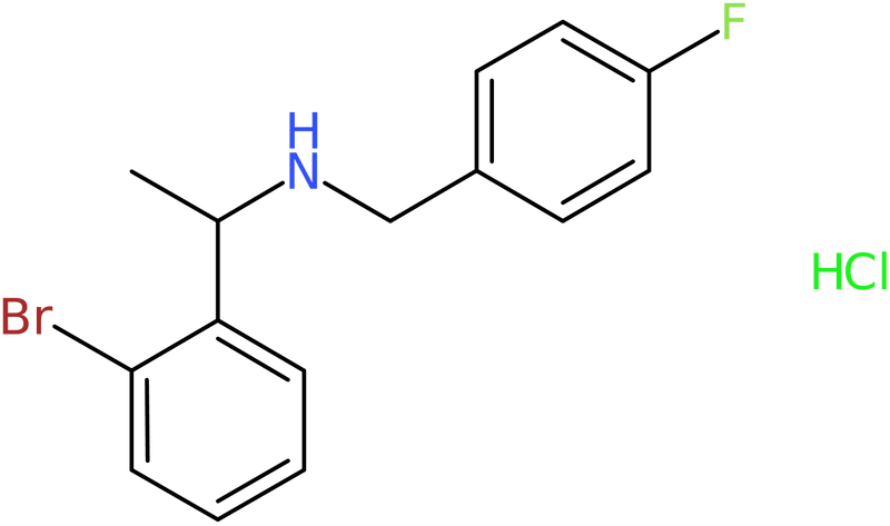 1-(2-Bromophenyl)-N-[(4-fluorophenyl)methyl]ethanamine hydrochloride, NX74718