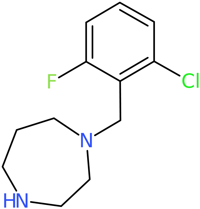 CAS: 244022-69-3 | 1-(2-Chloro-6-fluorobenzyl)homopiperazine, >97%, NX37207