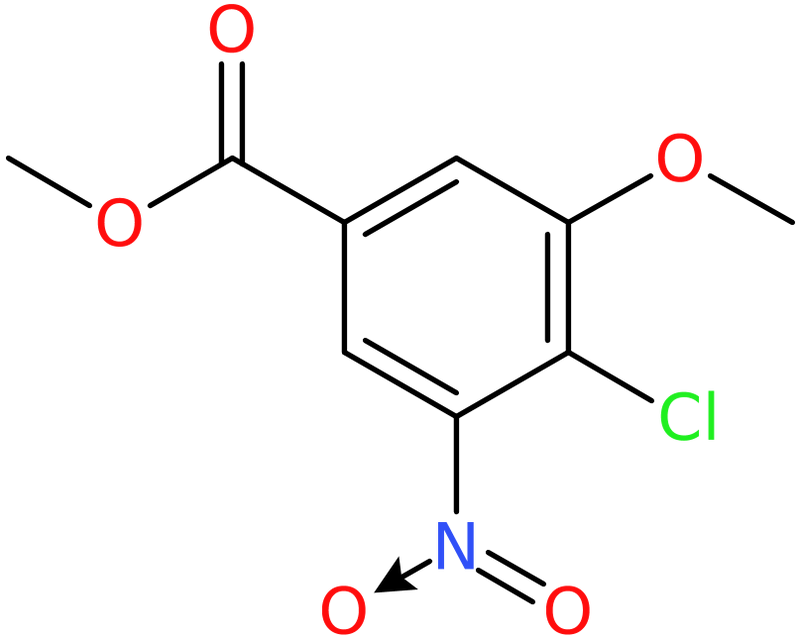 CAS: 63603-09-8 | Methyl 4-chloro-3-methoxy-5-nitrobenzoate, >95%, NX56297