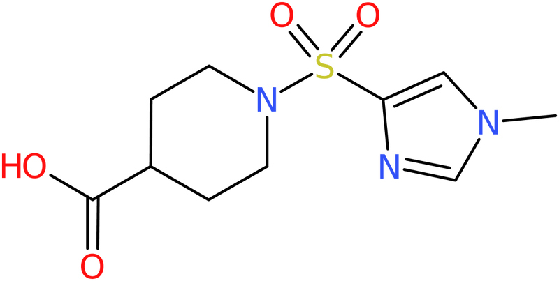 CAS: 874781-17-6 | 1-[(1-Methyl-1H-imidazol-4-yl)sulfonyl]piperidine-4-carboxylic acid, NX65597