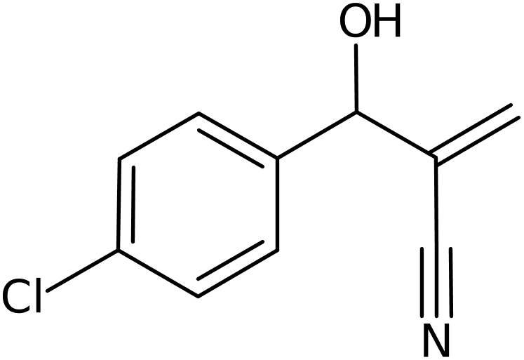 2-[(4-Chlorophenyl)(hydroxy)methyl]prop-2-enenitrile, >95%, NX74313