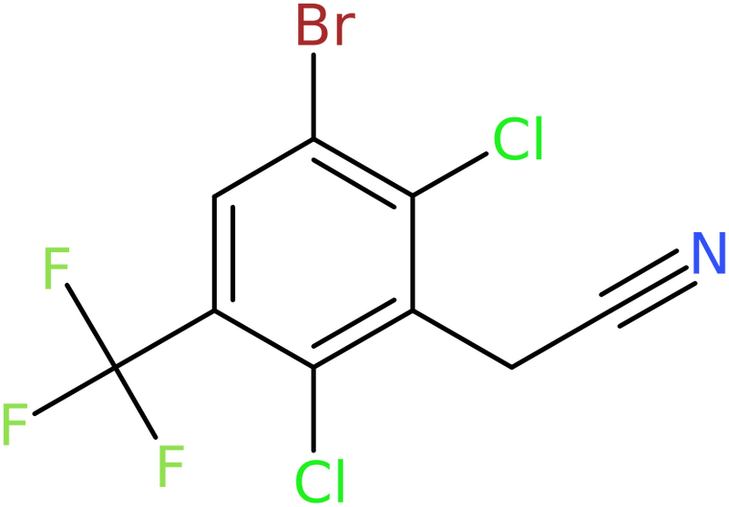 3-Bromo-2,6-dichloro-5-(trifluoromethyl)phenylacetonitrile, NX74572