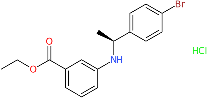 Ethyl 3-[[(1S)-1-(4-bromophenyl)ethyl]amino]benzoate hydrochloride, NX74164