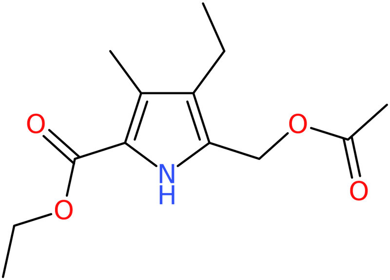 CAS: 100619-73-6 | Ethyl 5-[(acetyloxy)methyl]-4-ethyl-3-methyl-1H-pyrrole-2-carboxylate, NX10607