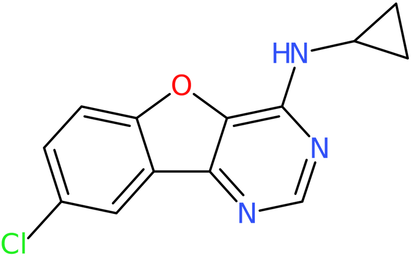 8-Chloro-N-cyclopropyl[1]benzofuro[3,2-d]pyrimidin-4-amine, NX73911