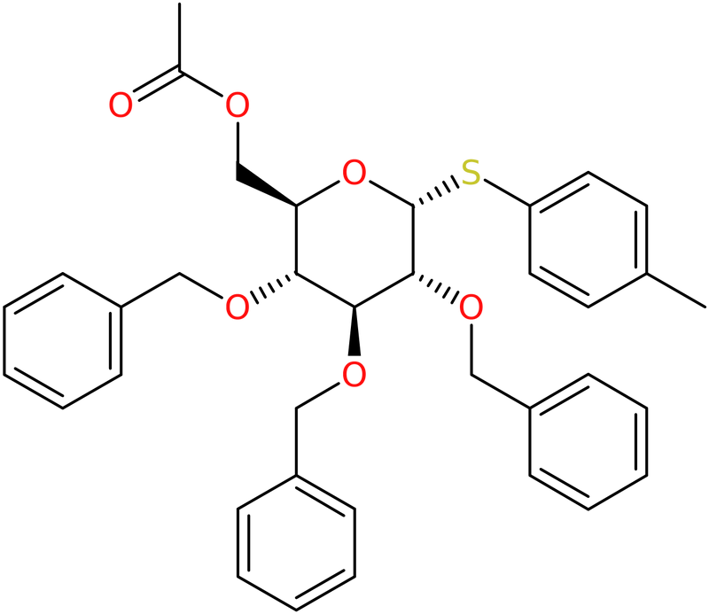 4-Methylphenyl 6-O-acetyl-2,3,4-tri-O-benzyl-1-thio-alpha-D-glucopyranoside, >99%, NX72163