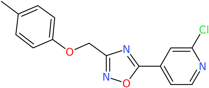 CAS: 680216-74-4 | 2-Chloro-4-{3-[(4-methylphenoxy)methyl]-1,2,4-oxadiazol-5-yl}pyridine, NX58015