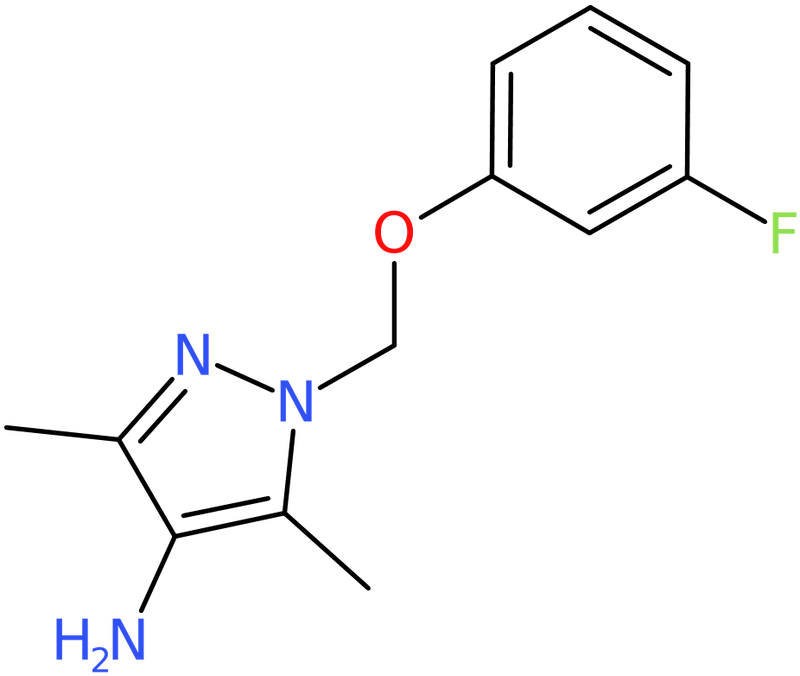 CAS: 1004192-82-8 | 1-[(3-Fluorophenoxy)methyl]-3,5-dimethyl-1H-pyrazol-4-amine, NX10472