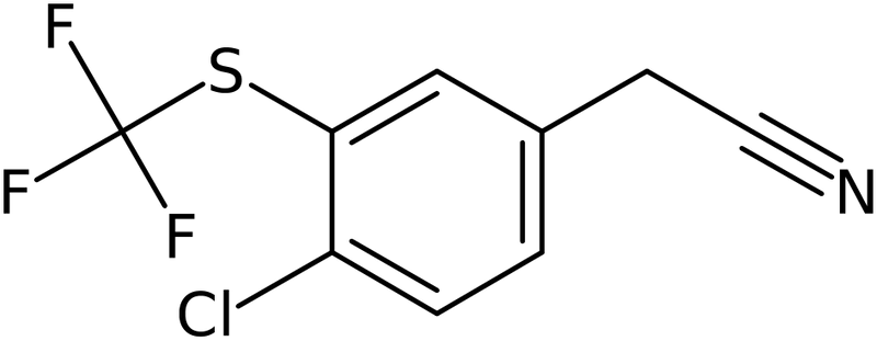 CAS: 2514625-02-4 | 4-Chloro-3-(trifluoromethylthio)phenylacetonitrile, >97%, NX37645